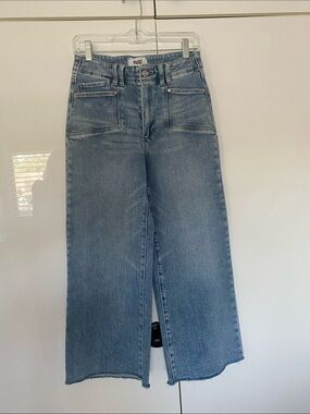PAIGE Anessa High-Rise Cropped Wide Leg Jeans